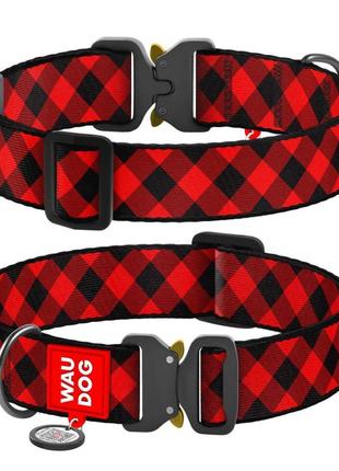 Нашийник для собак нейлоновий waudog nylon з qr паспортом, мал...