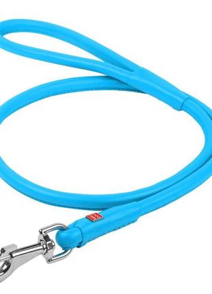 Повідець для собак шкіряний waudog glamour круглий, д 10 мм, д...