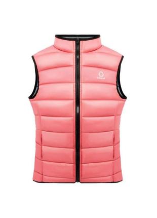 Жилет сollar vest жіночий, розмір m, коралово-сірий