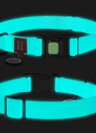 Нашийник для собак водостійкий waudog waterproof c qr паспорто...