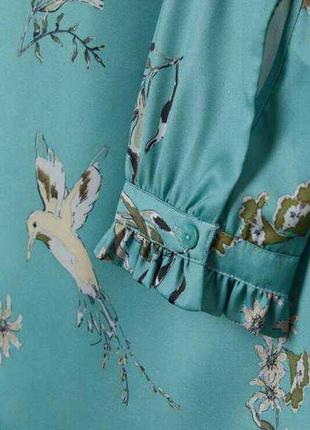 Невероятно красивая сатиновая блуза размера m2 фото