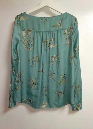 Невероятно красивая сатиновая блуза размера m4 фото