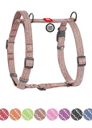 Шлея для собак з ручкою з відновленої бавовни анатомічна н-под...