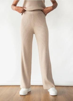 Вязаные широкие брюки от shein5 фото