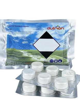 Таблетки для знезараження води dutrion діоксид хлору 20 грам 6шт