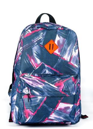 Середній яскравий рюкзак з абстрактним малюнком міцний водонеп...