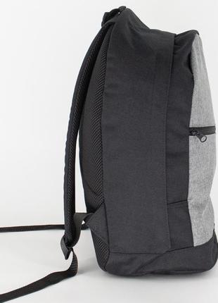 Сучасний спортивний міський чоловічий рюкзак чорний + сірий ст...4 фото
