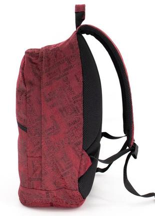 Рюкзак червоний з принтом молодіжний тканинний міський сучасна...5 фото