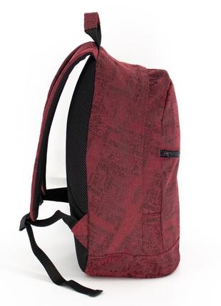 Рюкзак червоний з принтом молодіжний тканинний міський сучасна...6 фото