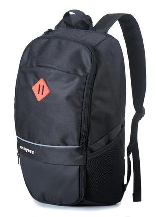 Спортивний рюкзак mayers чорний для спортивної форми з відділо...1 фото