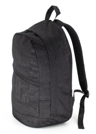 Практичний молодіжний міської чоловічий рюкзак чорний з модним...2 фото