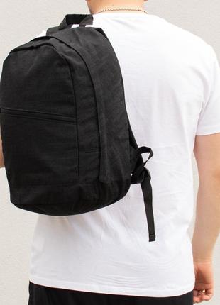 Практичний молодіжний міської чоловічий рюкзак чорний з модним...4 фото