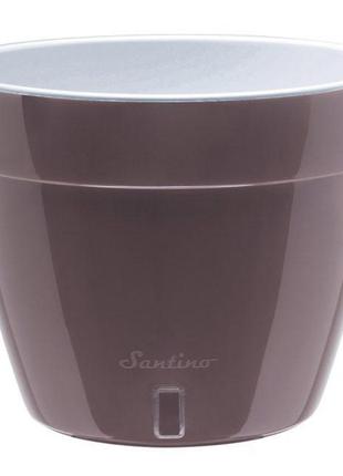 Горщик для квітів santino asti 12 л. шаде-білий з автополиву s...