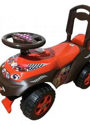 Автомобиль каталка-толокар doloni 0141/01 коричневый-красный