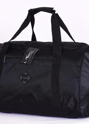 Практична чорна спортивна спортивна дорожна сумка з кишенями д...