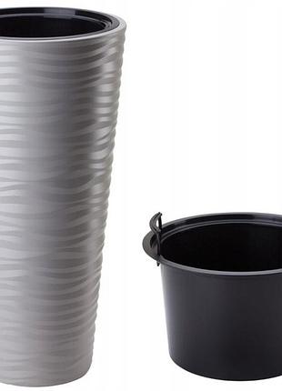 Горщик formplastic sahara slim-35 сір form-plastic 2790-055