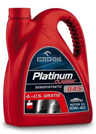 Моторна олива platinum classic gas semisynthetic 4,5 л 10w-40 ...