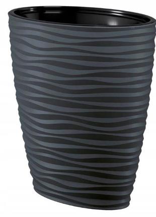 Горщик для квітів formplastic сахара-дюна еліпс-60 антрацит fo...