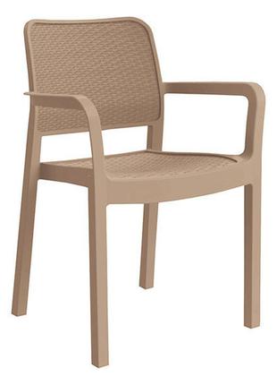Стілець садовий пластиковий samanna бежевий allibert 871124512...