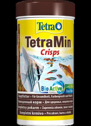 Корм tetra min crisps для акваріумних рибок, 55 г (чіпси)