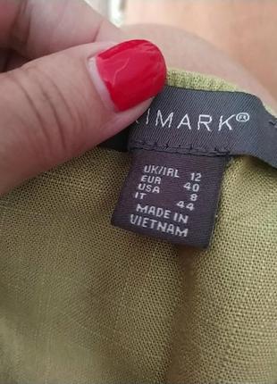 Льняное платье миди primark7 фото