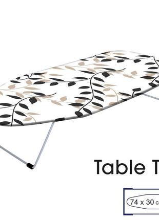 Дошка для прасування casa si table top 73x30 white/black leaves (cs95159p168)1 фото