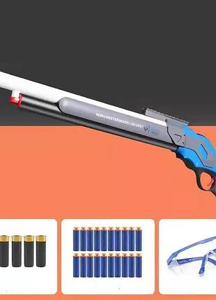 Іграшкова гвинтівка вінчестер 1887 стріляє м'якими софт єва ку...