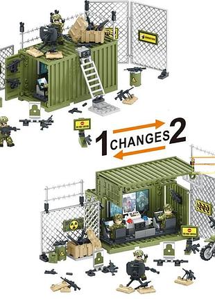 Конструктор військова база штаб полігон фігурки чоловічки війс...