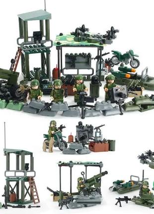 Набір військова база фігурки чоловічки спецназ альфа солдати в...