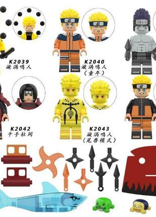 Фігурки naruto наруто аніме anime для лего lego 6 штук