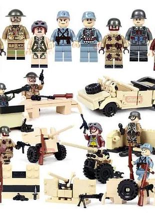 Фігурки німці вермахт нацисти друга світова війна з машинками