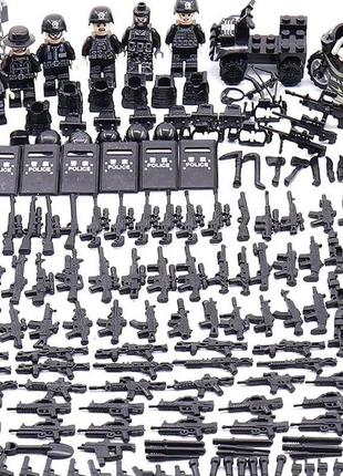 Фігурки чоловічки військові чорний спецназ поліція військові б...