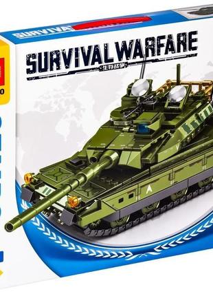 Військовий конструктор сучасний танк леопард у коробці 2 в 1 (...