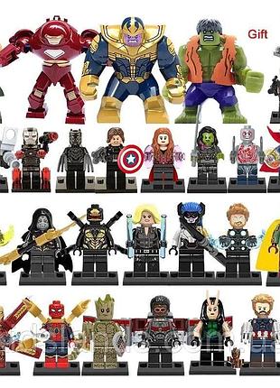 Фігурки супергерої месники війна нескінченності марвел до лего