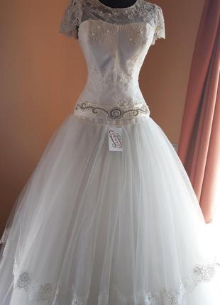 Весільна сукня айворі р.xs-s2 фото