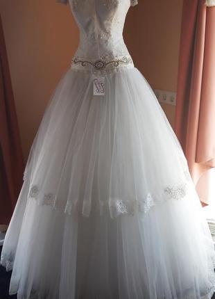 Весільна сукня айворі р.xs-s3 фото