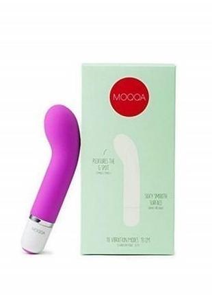 Міні-силіконовий вібратор g-spot vibrator 10 vibration moqqa d...