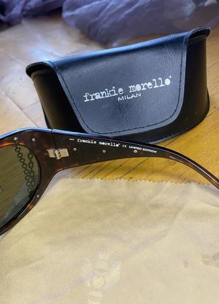 Сонцезахисні окуляри frankie morello оригінал лімітована колекція окуляри із ланцюжком4 фото