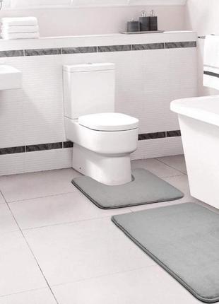 Набір килимків для ванної та туалету yourfind smooth з ефектом...3 фото