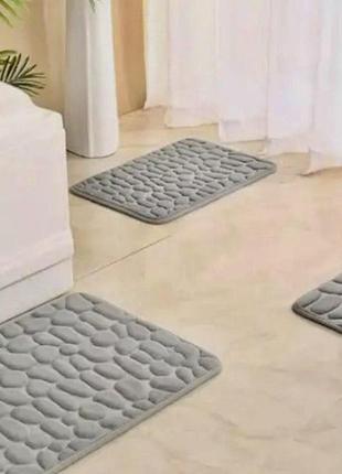 Набір килимків у ванну туалет yourfind stone premium ефект пам...1 фото