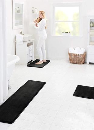 Набір килимків для ванної та туалету yourfind smooth з ефектом...10 фото