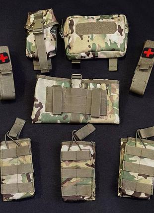 Тактичний комплект до плитоноски з 8 підсумків кордура 900d., ...