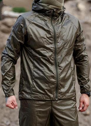 Комплект штурмовка куртка+штани водонепронекні плащівка олива3 фото