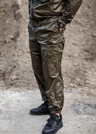 Комплект штурмовка куртка+штани водонепронекні плащівка олива5 фото