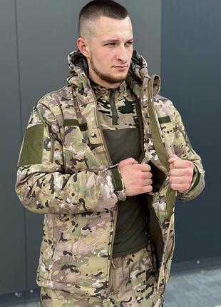 Куртка софтшел мультикам military 5