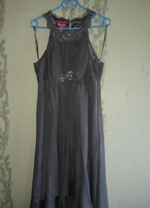 Брендовое платье из натурального шелка3 фото