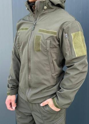Куртка софтшел олива military 10