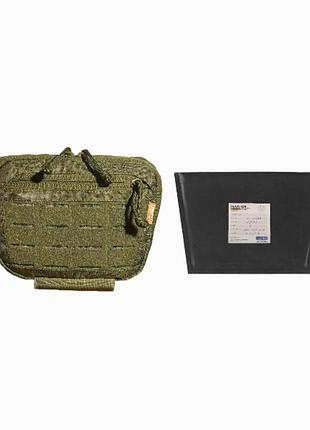 Напашник fam tac velcro олива + балістичний пакет 2 клас захисту