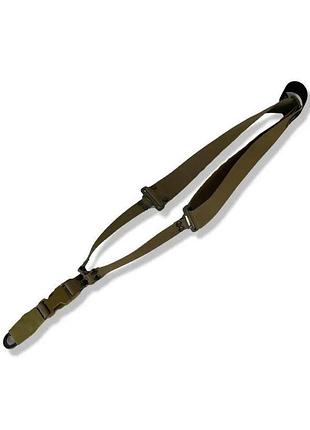 Одноточковий ремінь з карабіном койот