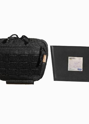 Напашник fam tac velcro чорний + балістичний пакет 2 клас захисту